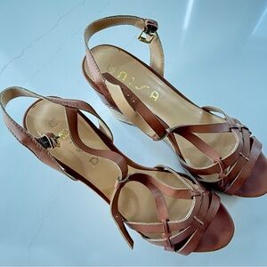 Unisa Tan Strappy Women's Sandals